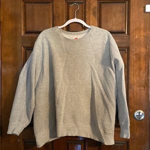 Gray Hanes 3x Crewneck